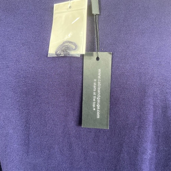 New With Tags Cable and Gauge Cardigan Sweater Size Small Button Front Blue - Picture 5 of 11